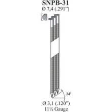 Hřebík OMER SNPB 90mm kroužkový 34° / 3.10mm