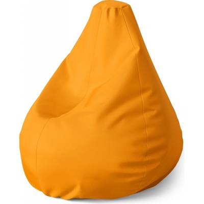 Sablio sedací vak Pear neonová oranžová 140 x 100 x 25 cm