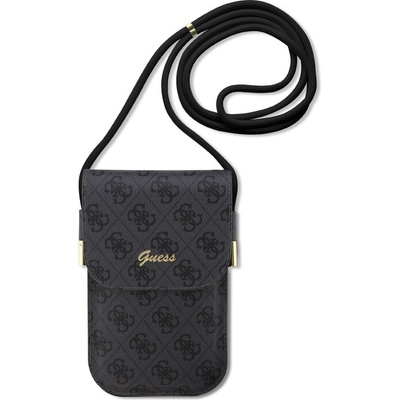 Púzdro Guess PU 4G Metal Logo Script čierne