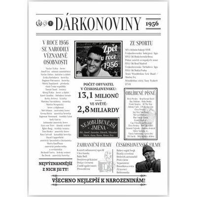 Dárkonoviny z roku 1956 originální retro přání