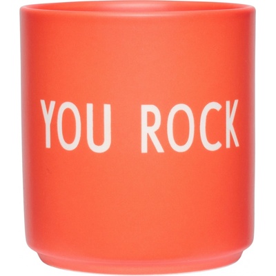 DESIGN LETTERS Porcelánový hrnček You Rock Orange 300 ml