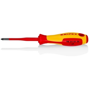 KNIPEX Отвертка PZ 1 Slim, VDE 1000V жълто-червена ръкохватка 187мм, Knipex (K982501SL) - yavor-m
