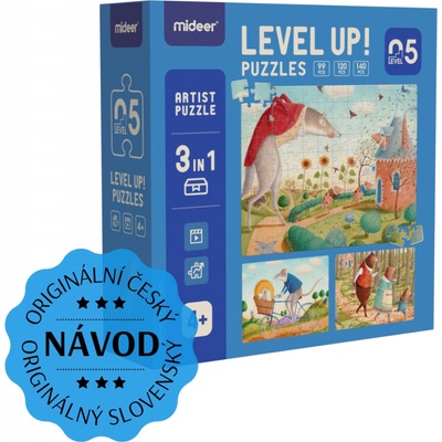 Mideer LEVEL UP! 05 Zvierací hrdinovia 3v1 99 120 a 140 dielov