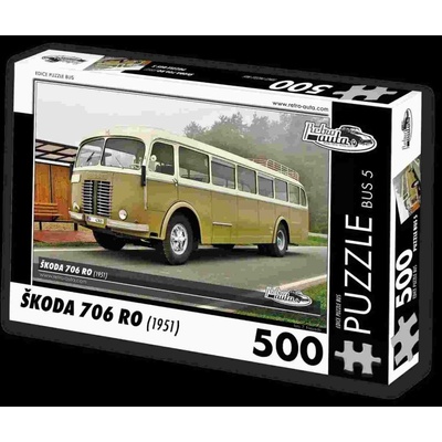 RETRO-AUTA© BUS 5 ŠKODA 706 RO 1951 500 dílků