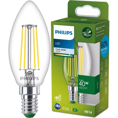Philips LED CLA 40W B35 E14 4000K CL UE SRT4