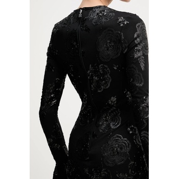 Rotate Рокля Rotate в черно къса с кройка по тялото 114928100 (114928100)