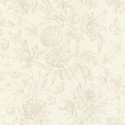 RASCH 793932 Vliesová tapeta na zeď Peonies, rozměry 0,53 x 10,05 m