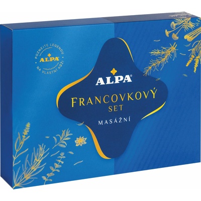 Alpa francovkový set francovka 60 ml, krém 40 g, masážny gél 100 ml