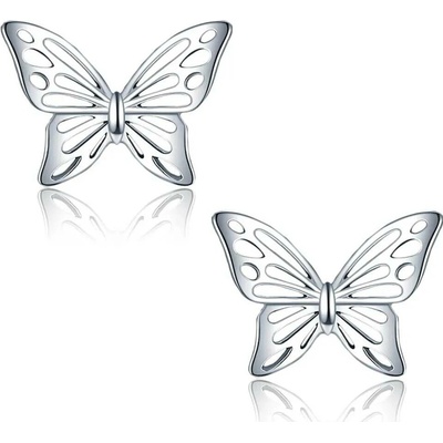 Elanis Jewel Romantické stříbrné náušnice Motýlek EJ00552