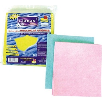 Clanax Univerzální utěrka viskóza netkaná 38 x 35 cm 5 ks