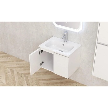 Inter Ceramic Конзолен PVC шкаф ICP 6045 + МИВКА 5955 БЯЛ / СМОЛА, Inter Ceramic, 60x43.5x46см (BG 6045 + МИВКА 5955 БЯЛ / СМОЛА)