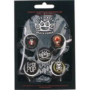 RAZAMATAZ Значки с щифтове Five Finger Death Punch - RAZAMATAZ - BB020