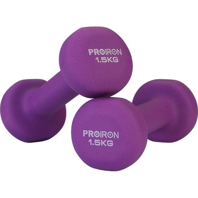 PROIRON Neoprene Dumbell Jednoruční činky 2 x 1,5 kg