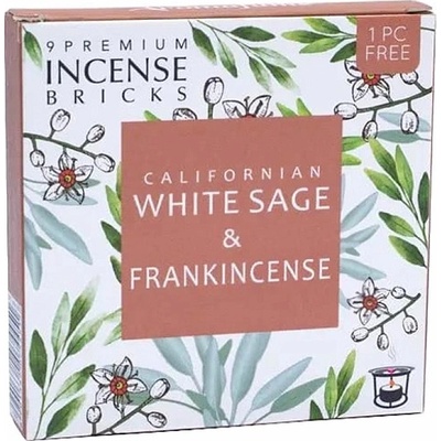 Nefertitis Vonné cihličky Aromafume White sage and Frankincense 40 g 9 ks