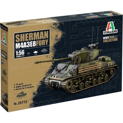 Italeri M4A3E8 Sherman Fury 1:56