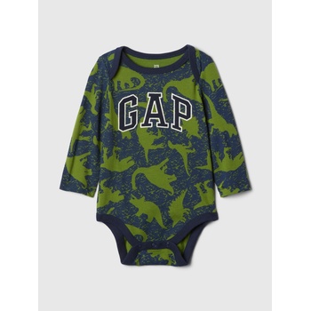 GAP Бебешко памучно боди с лого GAP GAP | Zelen | Момчешки | 62-68