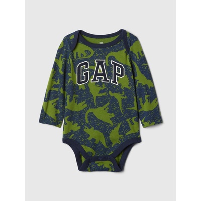 GAP Бебешко памучно боди с лого GAP GAP | Zelen | Момчешки | 62-68