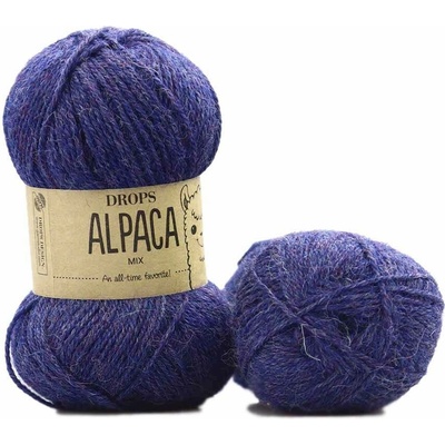 Drops Alpaca MIX 6360 tmavá modrá