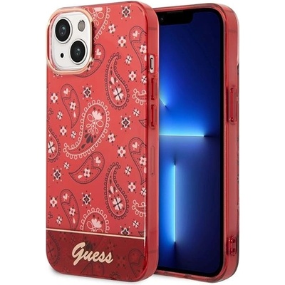 GUESS Кейс Guess GUHCP14MHGBNHR за iPhone 14 Plus 6.7", червен / червен, твърд, Bandana Paisley (GUE002199-0)