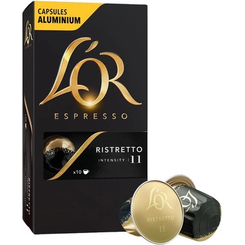L'OR L´OR Espresso Ristretto Intensity 11 - 10 алуминиеви капсули, съвместими с кафе машини Nespresso®*