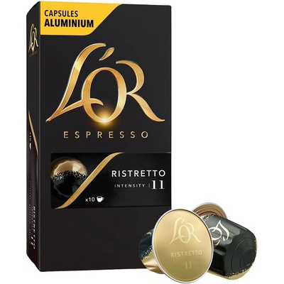 L'OR L´OR Espresso Ristretto Intensity 11 - 10 алуминиеви капсули, съвместими с кафе машини Nespresso®*