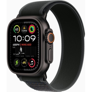 Apple Watch Ultra 2 49 mm čierny titán s čiernym trailovým ťahom M/L MX4V3CS/A