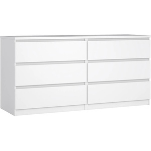 Tvilum Бял скрин 154x76x50 cm Naia - Tvilum (75228uuuu)