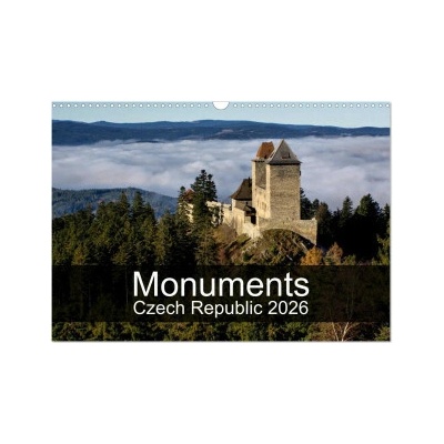 Monuments of Czech Republic Wall 2026 DIN A3 landscape, CALVENDO 12 Month Wall 2026