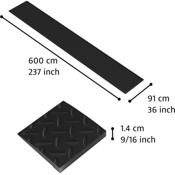 Notrax 479 Cushion Trax černá 91cm x 600cm