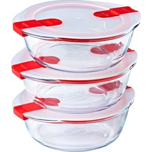 Pyrex SET 3 sklenené misky Cook&Heat 18 cm