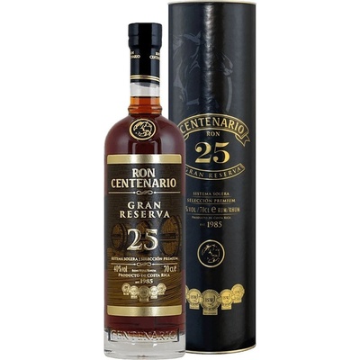 Ron Centenario GRAN RESERVA 25 Sistema Solera 40% 0,7 l (tuba)