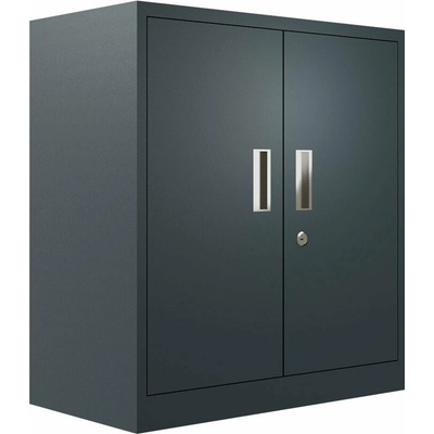 Majster Regál Plechová skriňa 90x82x43cm s 2 policami, Šedá