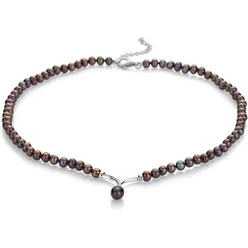 Image 1 of Swan Колие със сладководни черни перли RB273NBS Swan