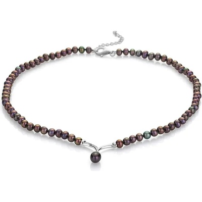 Swan Колие със сладководни черни перли RB273NBS Swan