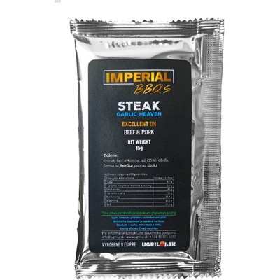 IMPERIAL BBQ's, Steak Garlic Heaven, 15g