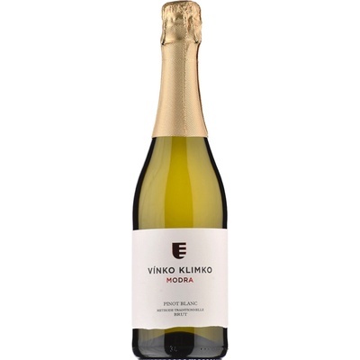 Vínko Klimko Modra Sekt Pinot blanc 2022 brut biele 0,75 l