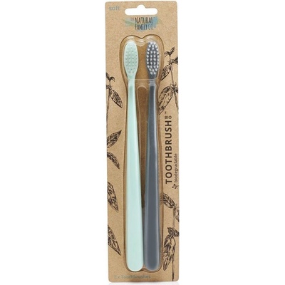 The Natural Family Co. Bio zubné kefky soft 2 ks