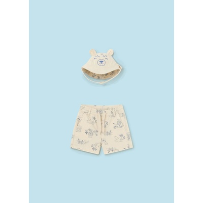 Mayoral 2501266004 súprava bermudy s vedrovým klobúkom