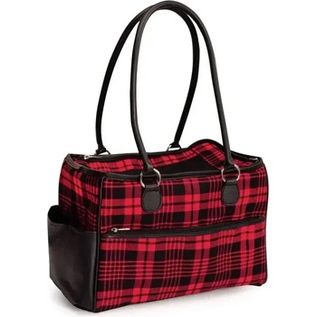 Camon Тартанова чанта с дръжки за транспортиране на животни (ca660)