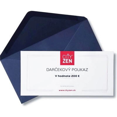 CityZen - Vytlačený darčekový poukaz CityZen 120 €