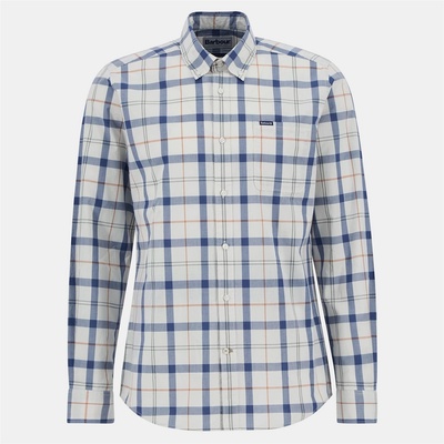 Barbour Риза с дълъг ръкав Barbour Men's Rawley Long Sleeve Patterned Shirt - Sea Haze TN98