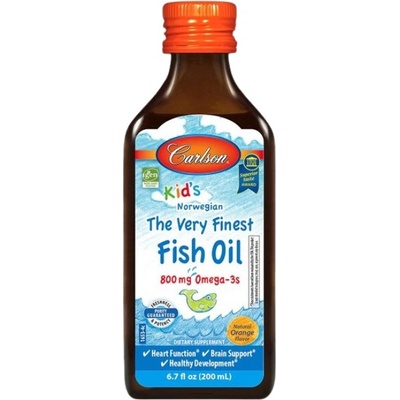 Carlson Labs Kid's The Very Finest Fish Oil 800 mg [200 мл] Портокал