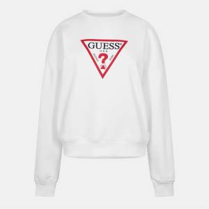 GUESS Блуза Guess Women's Triangle Icon Sweatshirt - Pure White
