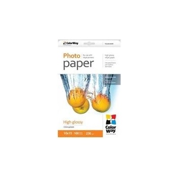 ColorWay Фотохартия, ColorWay, 230 g, 10 x 15, 100 страници (PG2301004R) (PG2301004R)