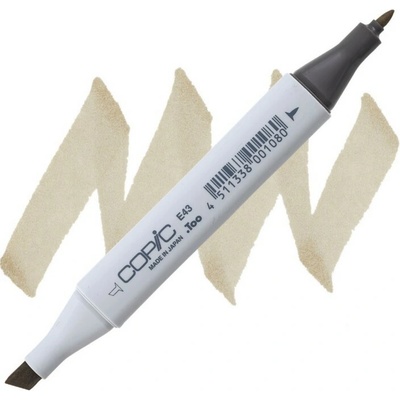 Lihová fixa COPIC Classic oboustranná Fine & Chisel, Dull ivory (E43)