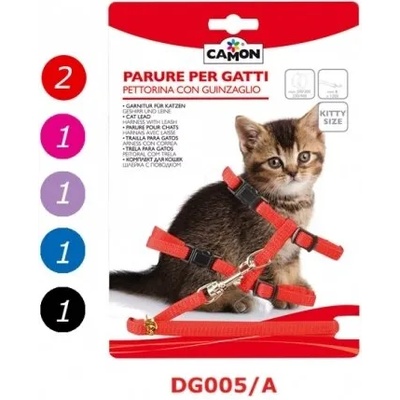 Camon Kitten Set - котешки нагръдник 8 мм. / 1200 мм. / червен, розов, син /