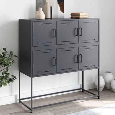 vidaXL 11461.846598 příborník antracitový 100,5 x 39 x 107 cm ocel