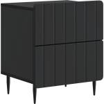 vidaXL Нощен шкаф Черно 43 x 34, 5 x 49, 5 см Инженерна дървесина (894297)