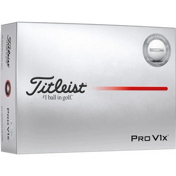 Titleist Pro V1x Enhanced Alignment bílé 12 ks