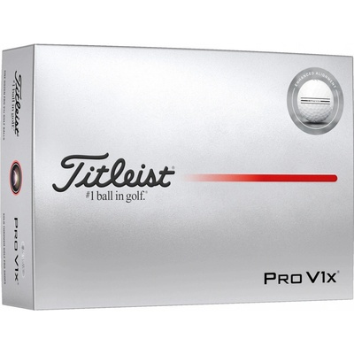 Titleist Pro V1x Enhanced Alignment bílé 12 ks